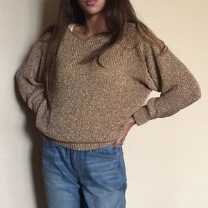 Golden Knitted Sweater